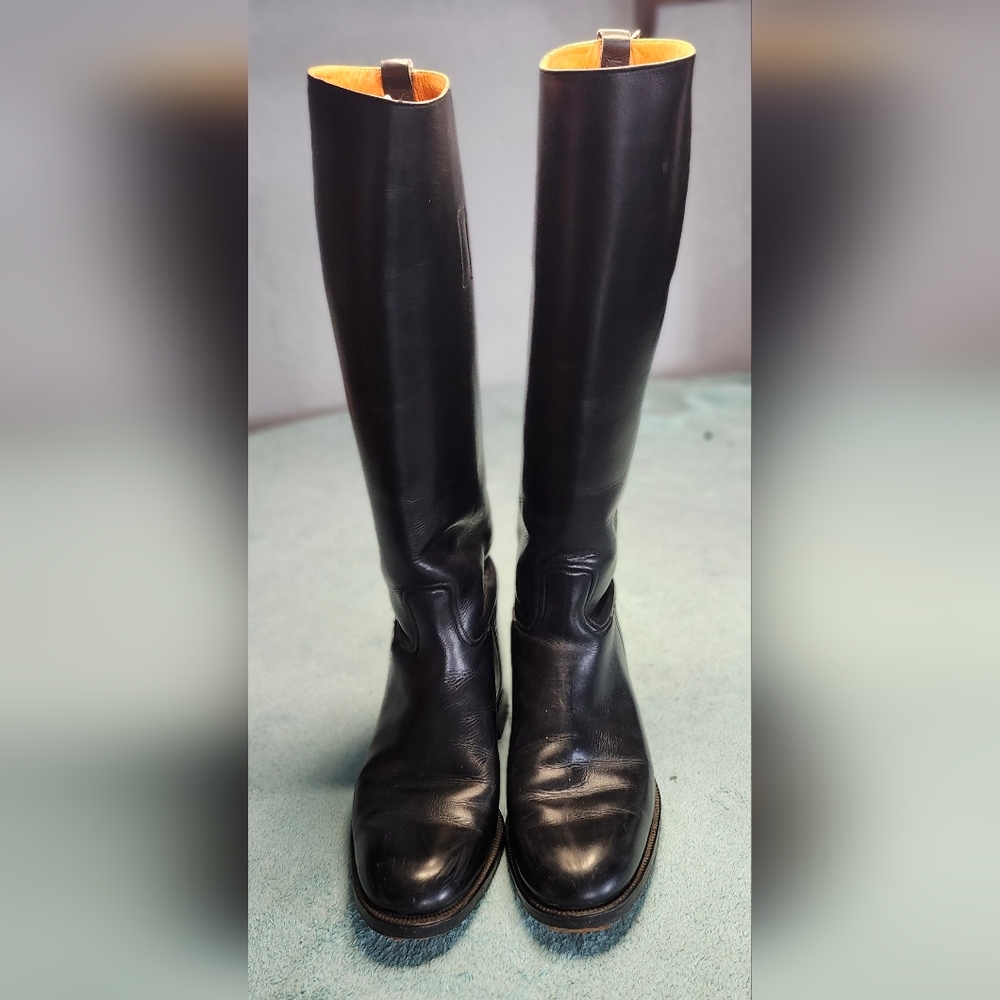 Paddock Riding Black Leather Women's Boots